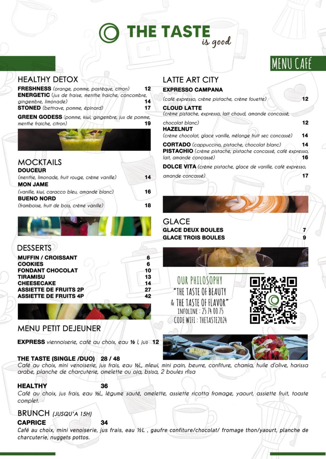 MENU THE TASTE MENU RESTO  PAGE 2